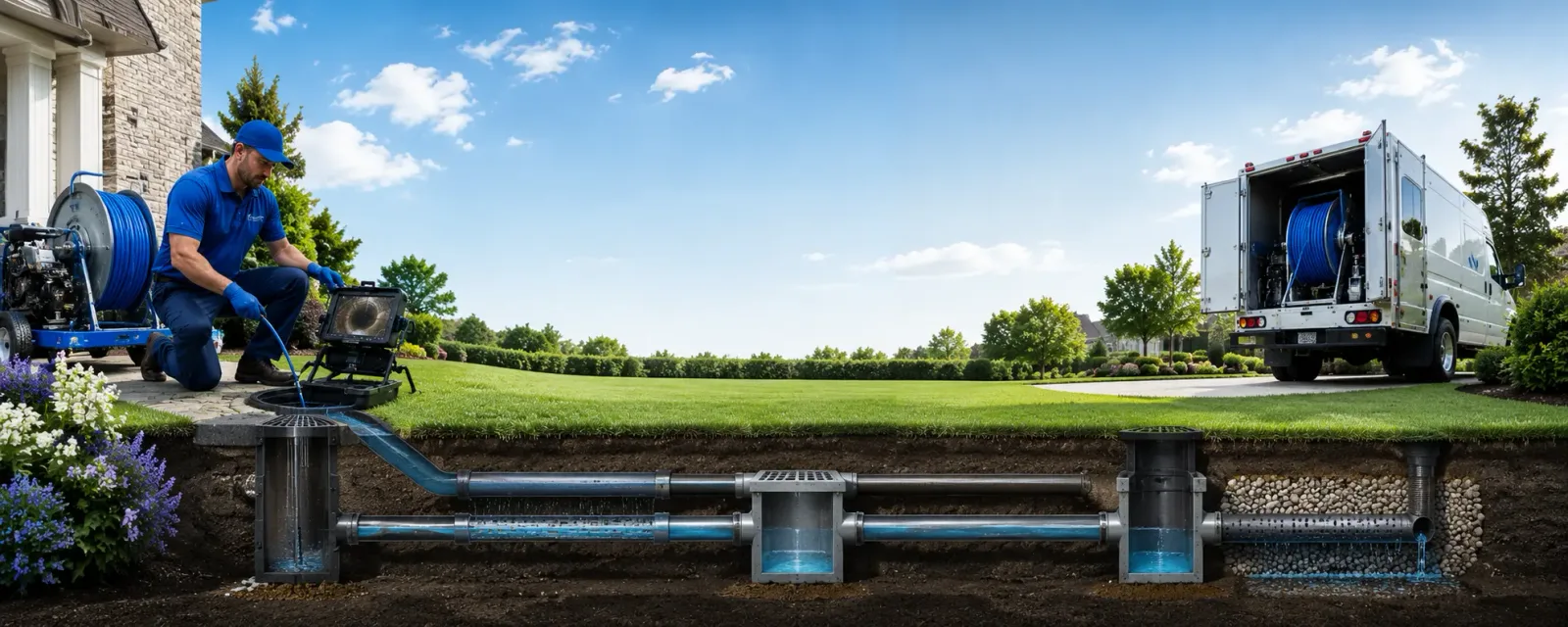 Outdoor drain cleaning information for Hull, GA